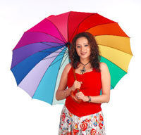 Ladies Multi Colour Umbrella Size: Various Sizes Are Available