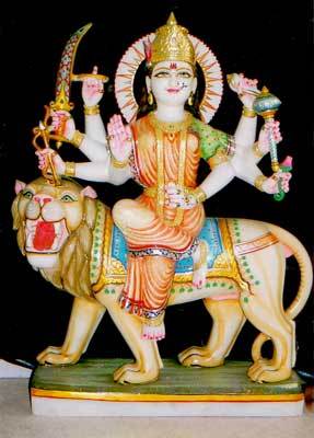 Multi Colored Durga Statues Height: Variious Heights Are Available Inch (In)