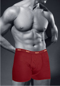 Plain Red Colored Mens Trunk