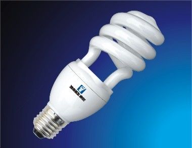 White Half Spiral Energy Saving Lamp