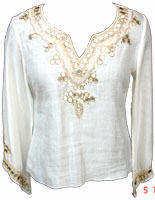 Various Colors Are Available Full Sleeve Embroidered Womens Tops