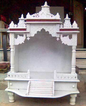 White Colored Marble Temple