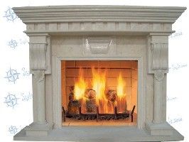 Designer Marble Fireplace