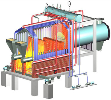 Power Generation High Pressure C Boiler - Built-in Super Heater Microprocessor Controlled Fuel Feeder Water Cooled Suvega Tube Waterwall High Efficiency Drum Internals