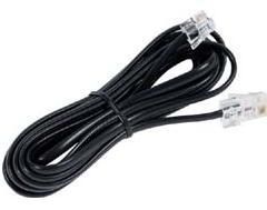 Black Colored Telephone Line Cord 6p2c