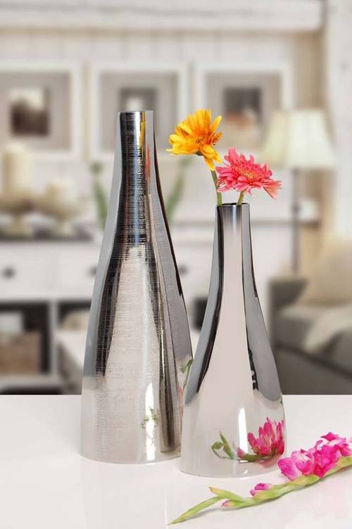 Designer Steel Flower Vases Height: Various Options Are Available Inch (In)