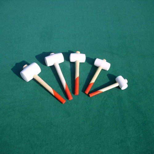 White And Orange Colored Designer Rubber Hammer Dimension(L*W*H): Various Dimensions Are Available Millimeter (Mm)