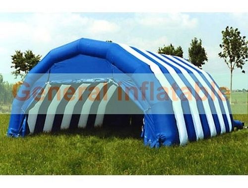 White And Blue Pvc Inflatable Tents Design Type: Customized