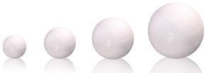 White Colored Ceramic Balls