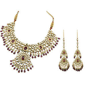 Ethnic Gold Wedding Necklace Set Gender: Women'S