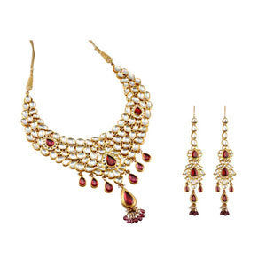 Gold Wedding Necklace Set