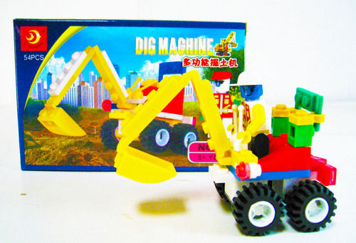 Multicolor Plastic Construction Building Blocks