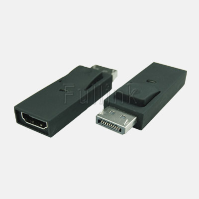 Black Display Port To Hdmi Adapter Type 21Mm