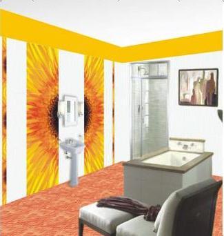 Multi Color Sunflower Printed Glass Tiles