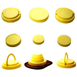 Yellow Tamper Proof Plastic Container Caps