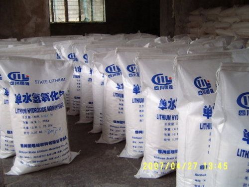 Lithium Hydroxide Monohydrate - White Crystalline Powder, 41.96 Mol WT, Soluble in Water, Industrial Application