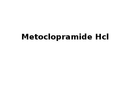 Metoclopramide Hcl Application: Industrial