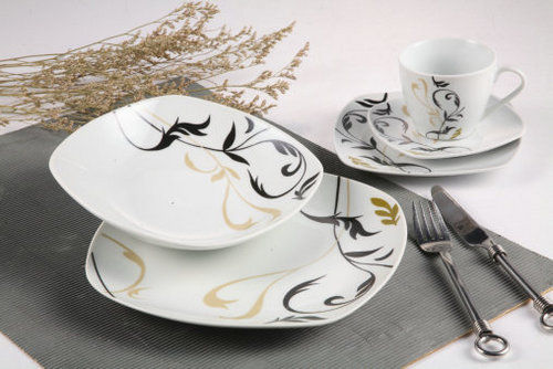 Multicolor 20Pcs Ceramic Dinnerware Sets