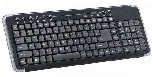 Black Computer Slim Multimedia Keyboards