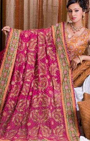 Fully Embroidered Ladies Sarees