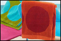 Eco-Friendly Designer Color Bath Towels