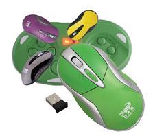 Green 2.4Ghz Wireless Multimedia Game Mouse