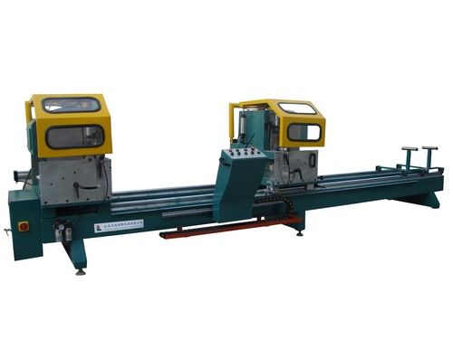 Green Double Head Precision Cutting Saw Machine