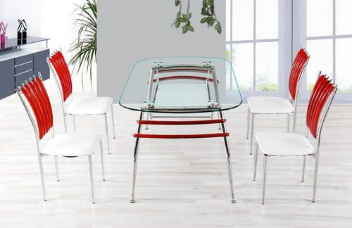 Rectangular Glass Dining Table Indoor Furniture