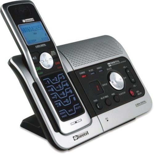 Cordless Phone - 17mm Slim Design, Digital Answering Machine with Customised Voice Announcement and Remote Accessing