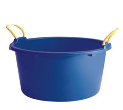 Black Round Plastic Tubs With Rope Handles