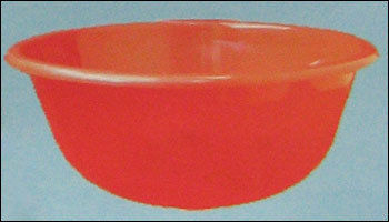 Red Plastic Round Pedicure Tub