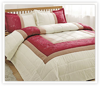 Washable Multicolour Silk Embroidered Bedspreads