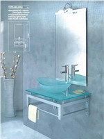 Tempered Bathroom Glass Vanity