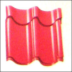 Plain Bold Red Steel Roofing Tile