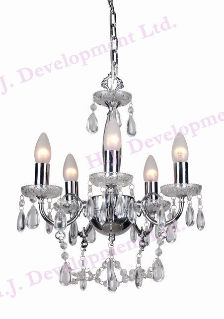 Silver Colour Diya Style Chandelier