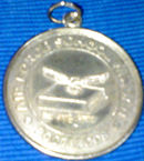 Round Engraved Silver Medal