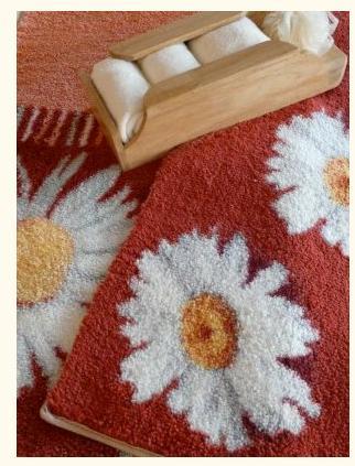 PRINTED BATH RUGS