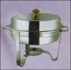 Silver Round Shape Chafing Dish