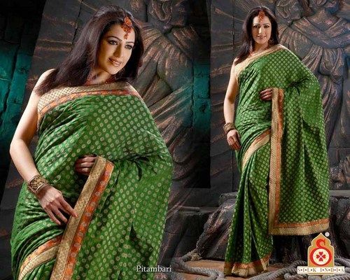 Beautiful Designed Saree With Brocade Border