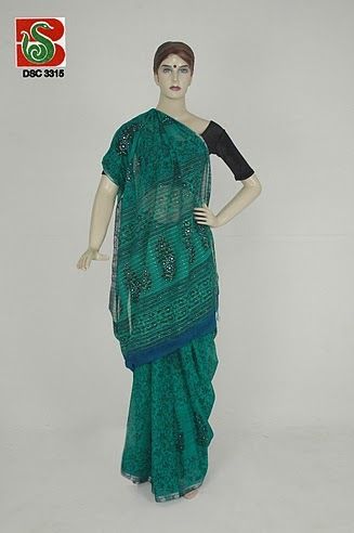 Fancy Crape Stone Work Saree