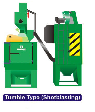 Semi Auto Tumble Type Shot Blasting Machine