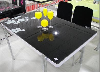 Metal Glass Dining Table