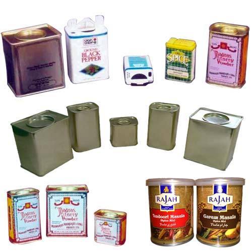 Curry Powder Tin Containers