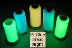 SewGlow glow-in-the-dark industrial thread