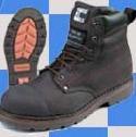 Industrial Safety Boot - Ammunition Leather, Ankle High Design | Chemical Resistant, Flexible, Washable, High Friction