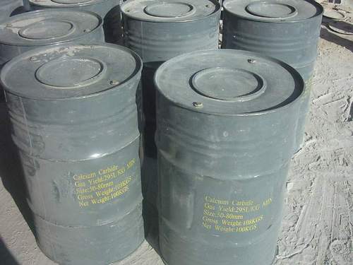 Calcium Carbide - Gas Yield 285L/KG & 295L/KG | Available in 25-50MM & 50-80MM Sizes, Packed in 50KG & 100KG Iron Drums