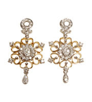 Ethnic Ladies Gold Earrings