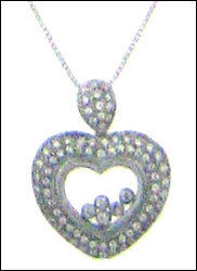 Heart Shape Diamond Pendants