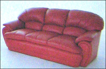 Red Color Leather Sofa Set