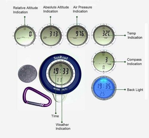 6 In 1 Multifunction Digital Altimeter